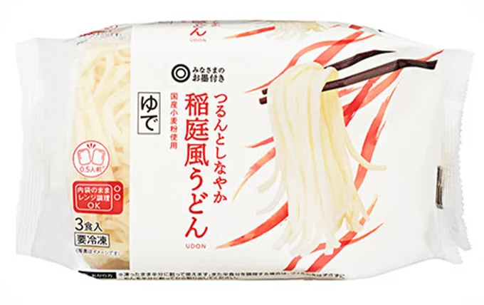 「つるんとしなやか稲庭風うどん 3食入」(西友)
