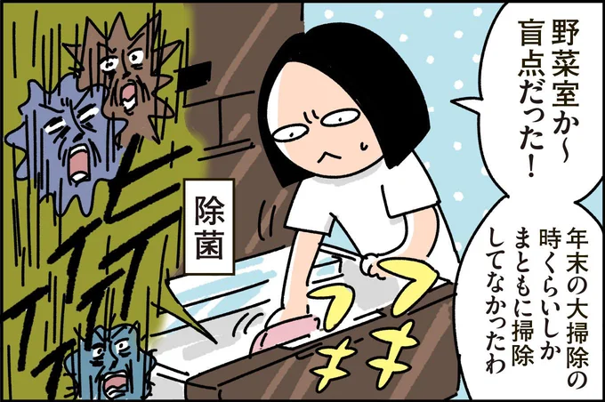 「野菜室の拭き掃除」!