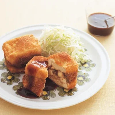 「豆腐チーズフライ」／とりひき肉を使ったレシピ（4/30）