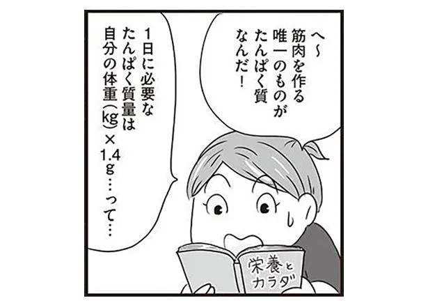 筋肉を作る唯一のものがたんぱく質なんだ！
