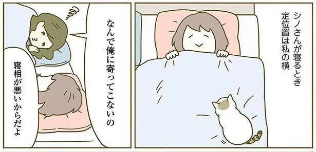 猫にそばに来てもらいたい！ 全然来てもらえない夫の作戦とは／うちの猫がまた変なことしてる。2（5）