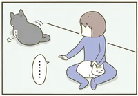 モフりたいけど猫が遠くへ。それでも私はモフを諦めない！／うちの猫がまた変なことしてる。3（7）