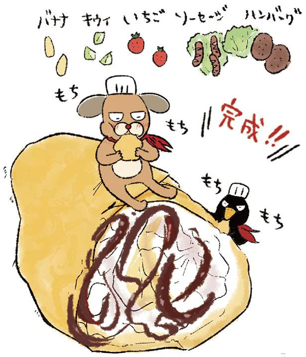 お好みの具材を巻いたら完成