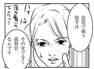 法廷で戦う相手は その女でなく裁判官なんです