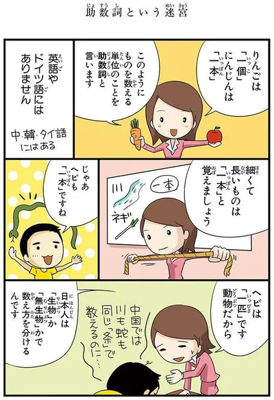 細くて長いものは「一本」と覚えましょう