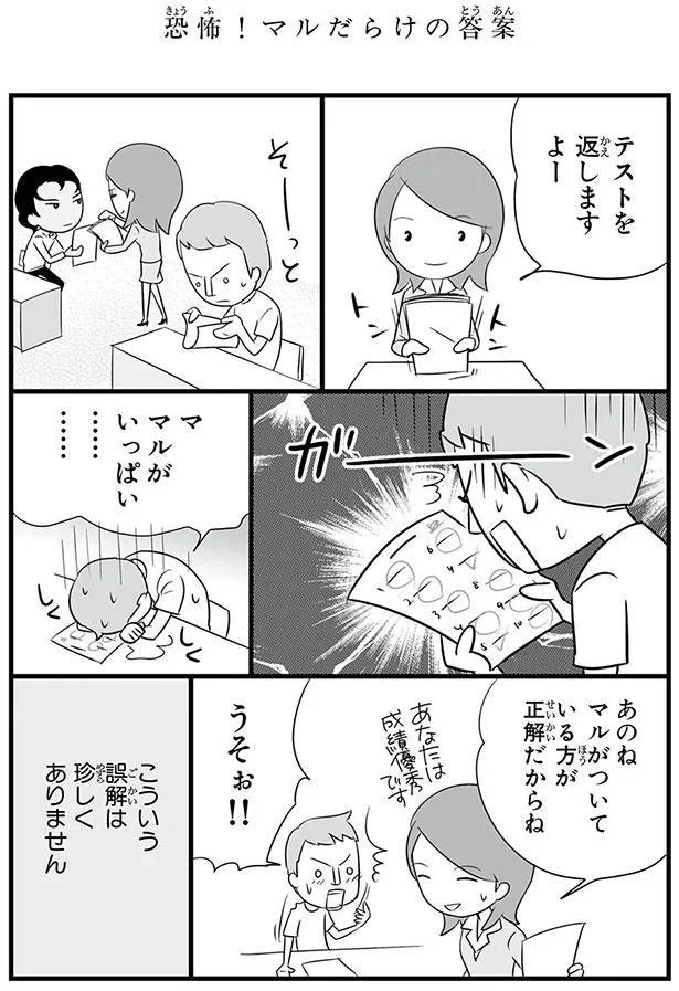 マルがついている方が正解だからね