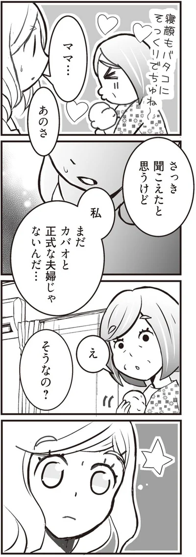 正式な夫婦じゃないんだ