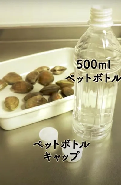 500mlペットボトルとキャップを用意