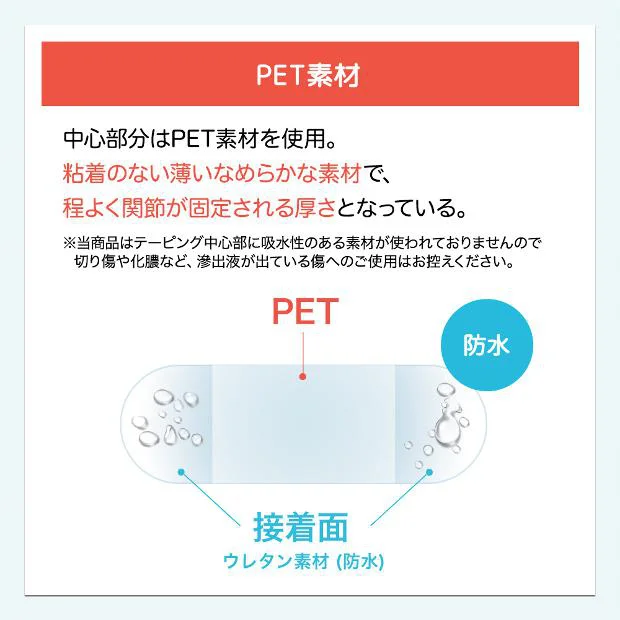 基材に伸縮性のあるウレタン素材を使用