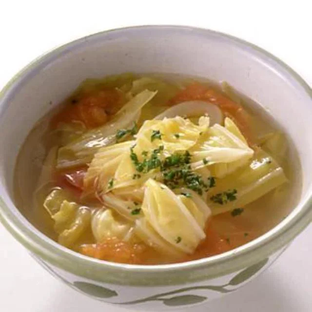 「キャベツとトマトのスープ」／野菜スープのレシピ（9/28）