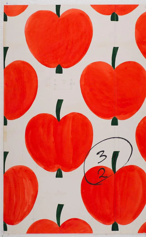 アイニ・ヴァーリ作、「オンップ（リンゴ）」原画（1972 年） / フォルッサ博物館 所蔵