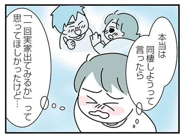 「一回実家出てみるか」って思って欲しかったけど…