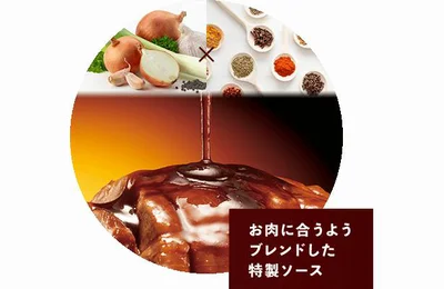 お肉に合うようブレンドした特製ソース