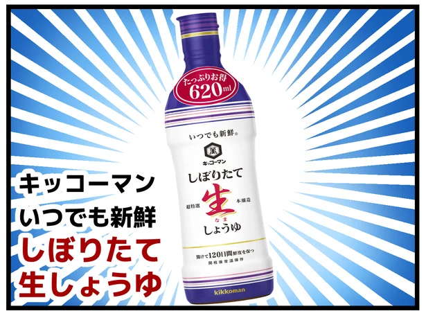 「キッコーマン いつでも新鮮 しぼりたて生しょうゆ」