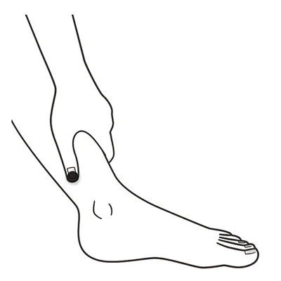 「復溜」（ふくりゅう）▷脚のむくみや脚の重だるさをはじめ、泌尿器系、婦人科系の症状、冷えに効果的。