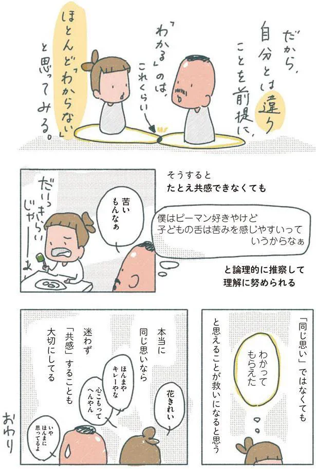 わかってもらえた