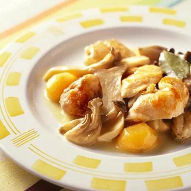 「チキンときのこのワイン蒸し煮」／栗を使ったレシピ（5/30）