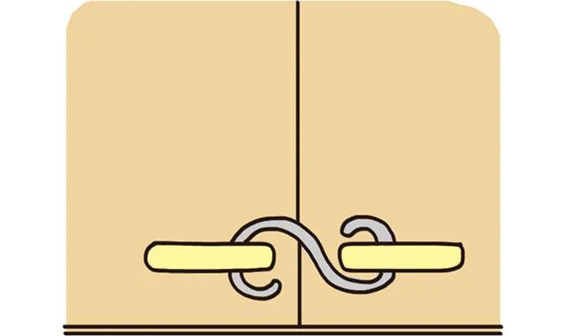 S字フックでも扉をロックする効果あり！