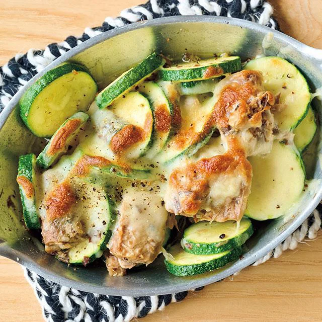 トースターでこんがり！「さばとズッキーニのチーズ焼き」