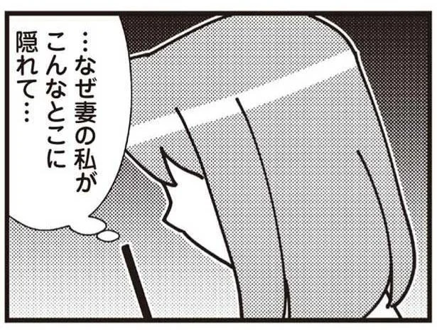 …なぜ妻の私がこんなとこに隠れて…