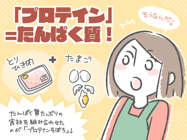 「プロテイン」＝たんぱく質！