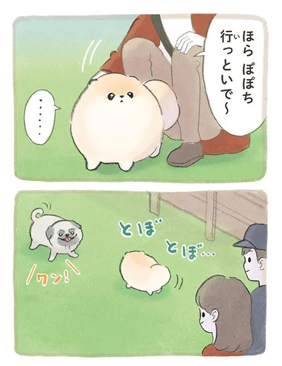 ほら、行っといで〜