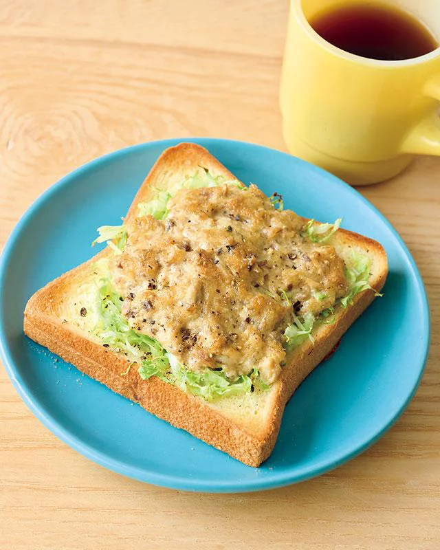 栄養バランス◎で朝食におすすめ！「さばとキャベツのマヨチートースト」