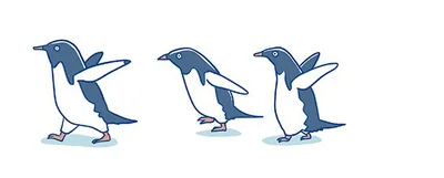 集まるペンギンたち