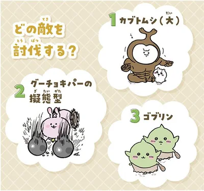 どの敵を討伐する？