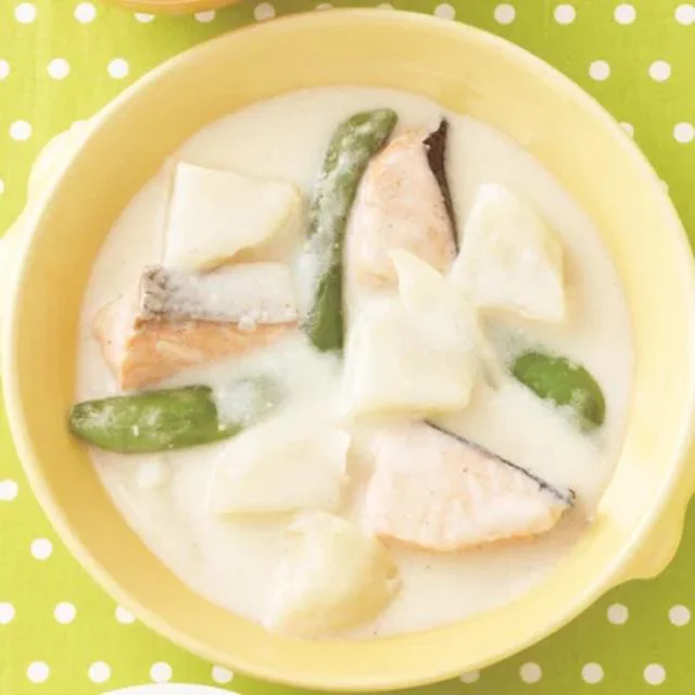 「サーモンクリーム煮」／クリーム煮のバリエーションレシピ（7/30）