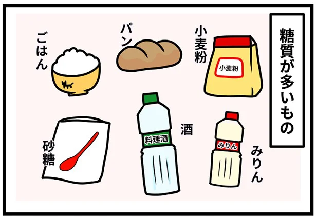 糖質の多い食べ物はこちら…！続きを読む