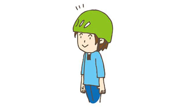 自転車や三輪車、キックボードに乗る時