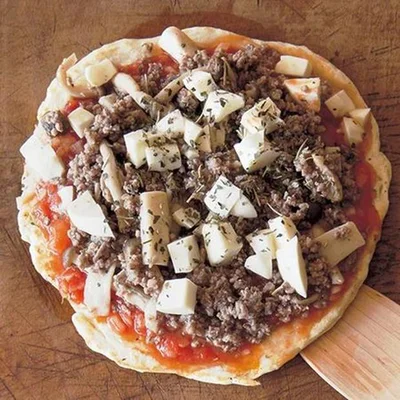 「牛ひき肉のフンギピザ」／ピザのバリエーションレシピ（4/30）
