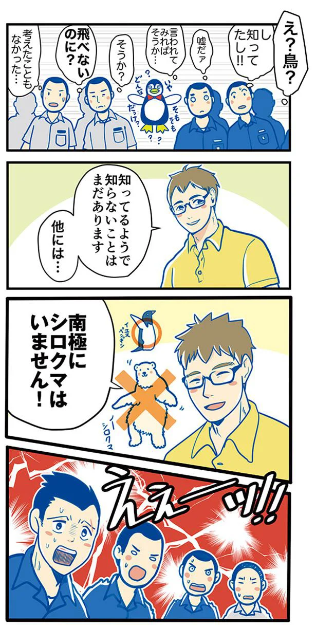 南極にシロクマはいません！
