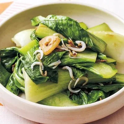 「チンゲン菜のしらす炒め」