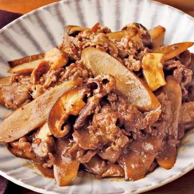 「牛肉とごぼうのすき焼き風」／ごぼうを使ったレシピ（5/30）