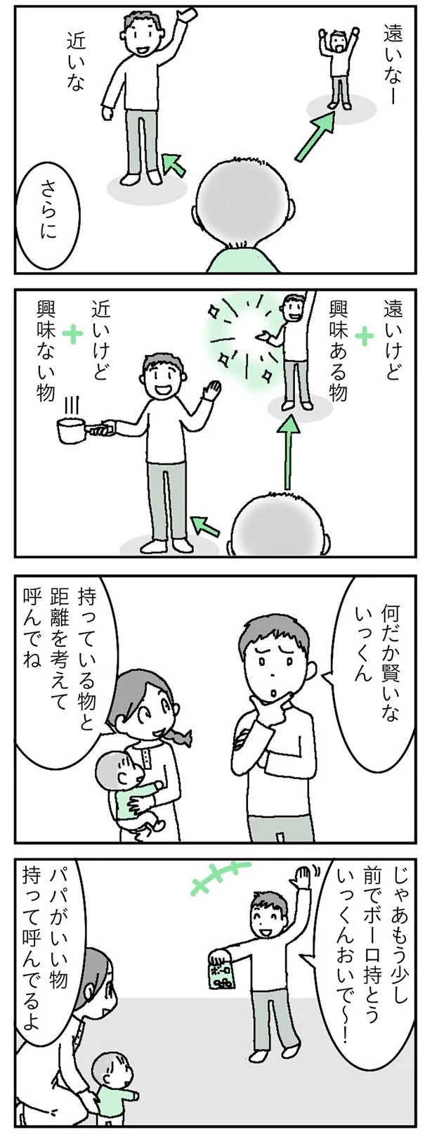 持っている物と距離を考えて呼んでね