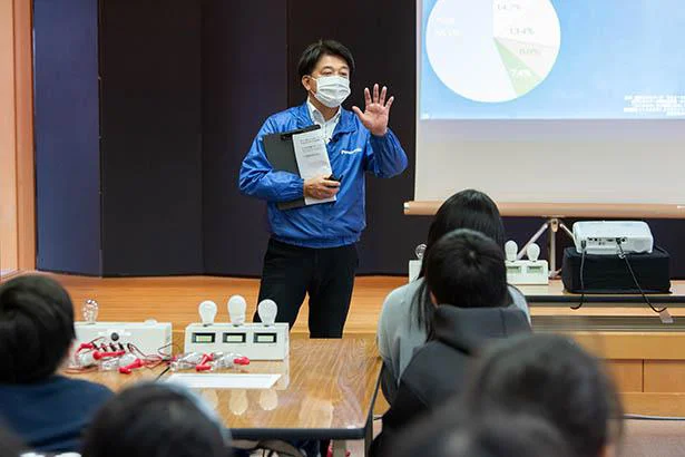 パナソニックの成瀬 勲さんによる「あかりの教室」