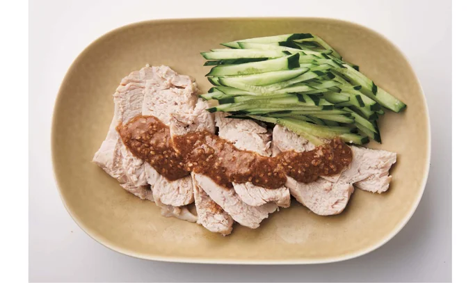棒々鶏だれをかけるだけ「蒸しどりバンバンジー」