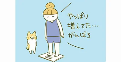 増えててもいいから、体重は毎日量ろう