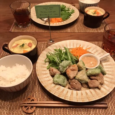 ガッツリ食べたい日に！アボチキン