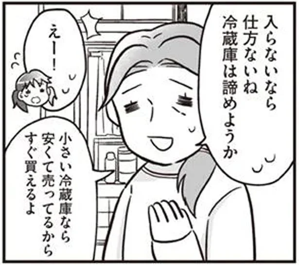 冷蔵庫は諦めようか