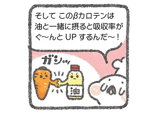 油と一緒に摂ると給率がUP