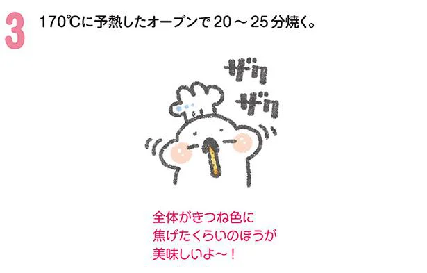 オーブンで20～30分焼く