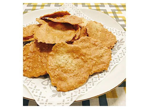 サクッと香ばしい「ごまがた～っぷり米粉チュイール」【ぼくのからだによいおやつ】（7）