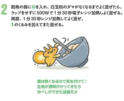 器は熱くなるので気を付けて！