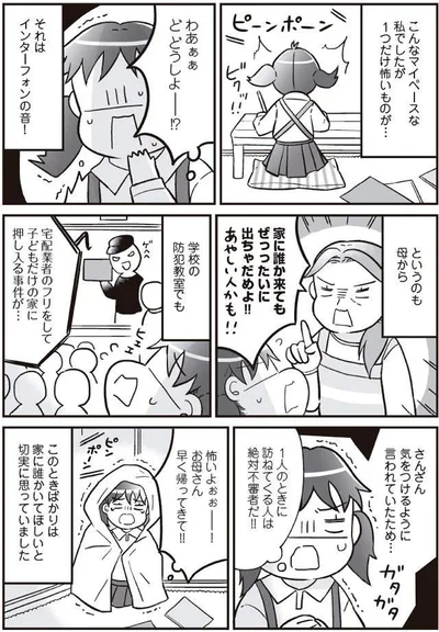 1人の時に訪ねてくる人は絶対不審者だ！！
