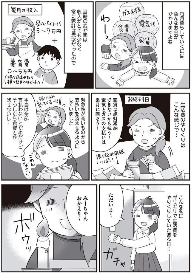 ギリギリで生活費をやりくりしていたある日…