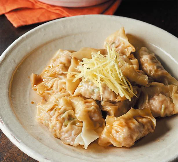 つるりとしたのどごしがハイボールにぴったりの「えびワンタン」