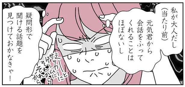 疑問形で聞ける話題を見つけておかなきゃ!